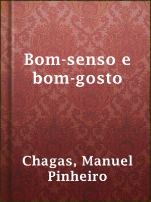 cover image of Bom-senso e bom-gosto